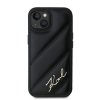 Karl Lagerfeld KLHCP15MPQDSMGK iPhone 15 Plus / 14 Plus 6.7 czarny/black hardcase Diagonal Quilted Script